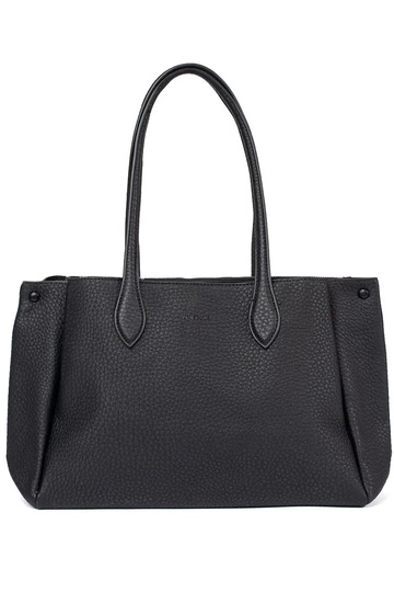 Bolso negro de piel sintética 2