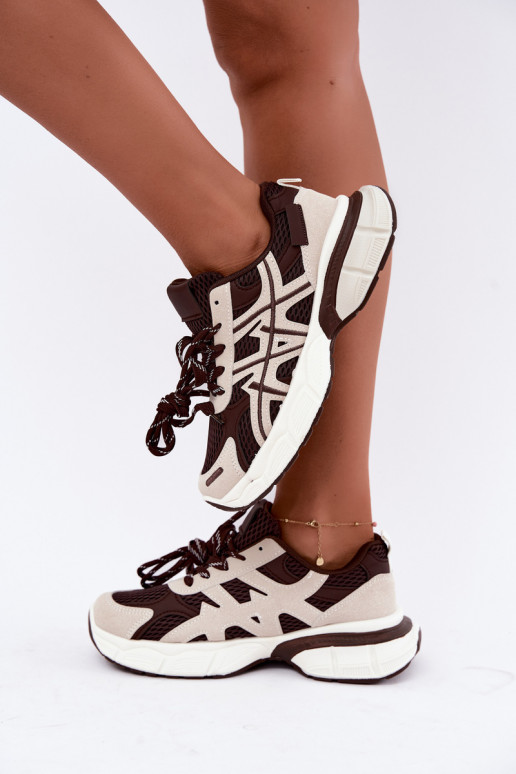zapatillas deportivas para mujer en marrón-beige Nerla