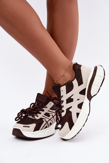 zapatillas deportivas para mujer en marrón-beige Nerla 2