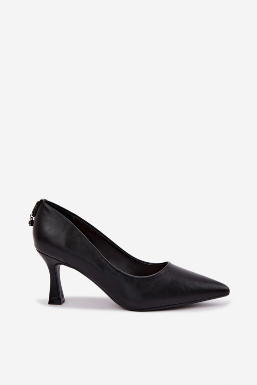 Zapatos de tacón en color negro Vinceza 62330