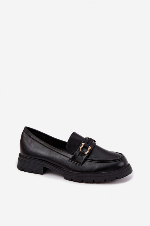 Mocasines para mujer con detalles elegantes en color negro Brika