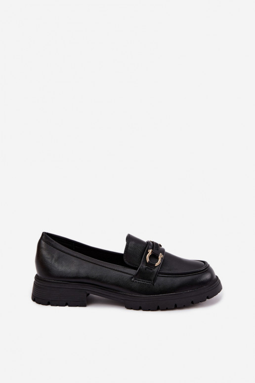 Mocasines para mujer con detalles elegantes en color negro Brika