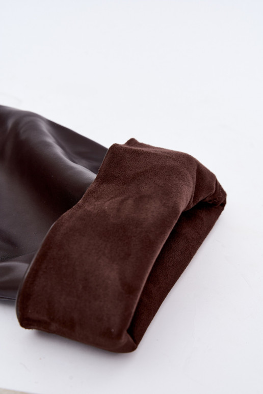 botas altas de mujer con tacones finos en color chocolate Galena