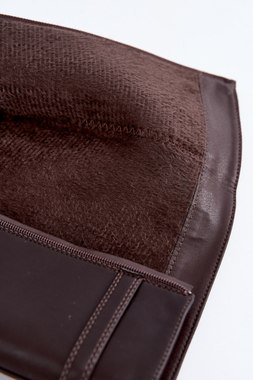 botas altas de mujer con tacón bajo y hebillas en color chocolate Orlisa
