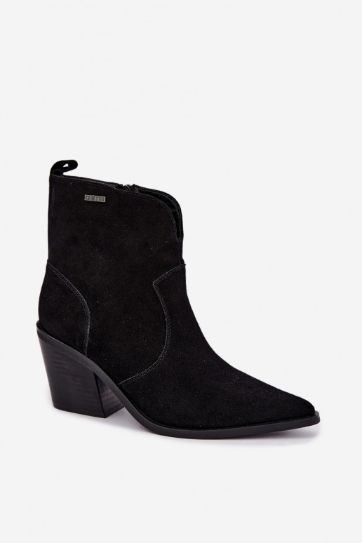 Botines de estilo cowboy negros con tacón Big Star