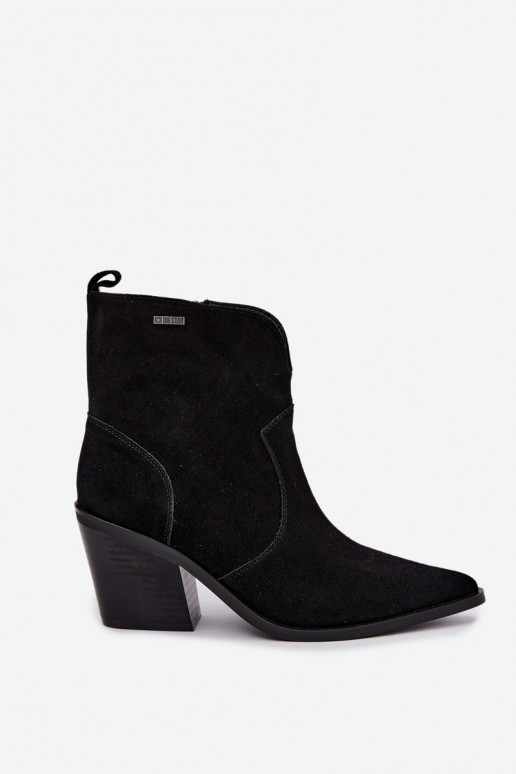 Botines de estilo cowboy negros con tacón Big Star