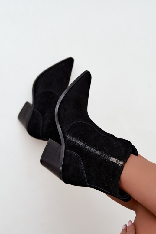 Botines de estilo cowboy negros con tacón Big Star