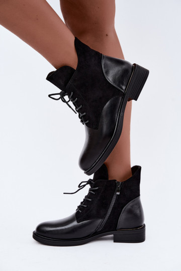 Botines negros con tacones anchos Ismerae 2
