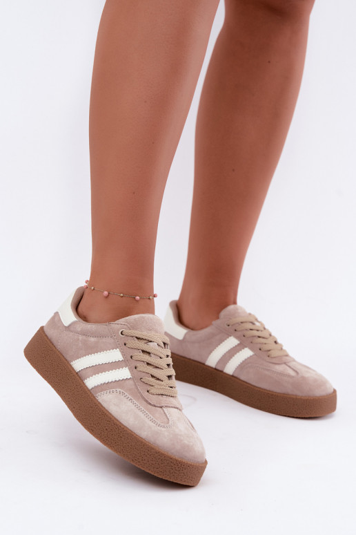 Zapatillas de ante color arena Bellmont