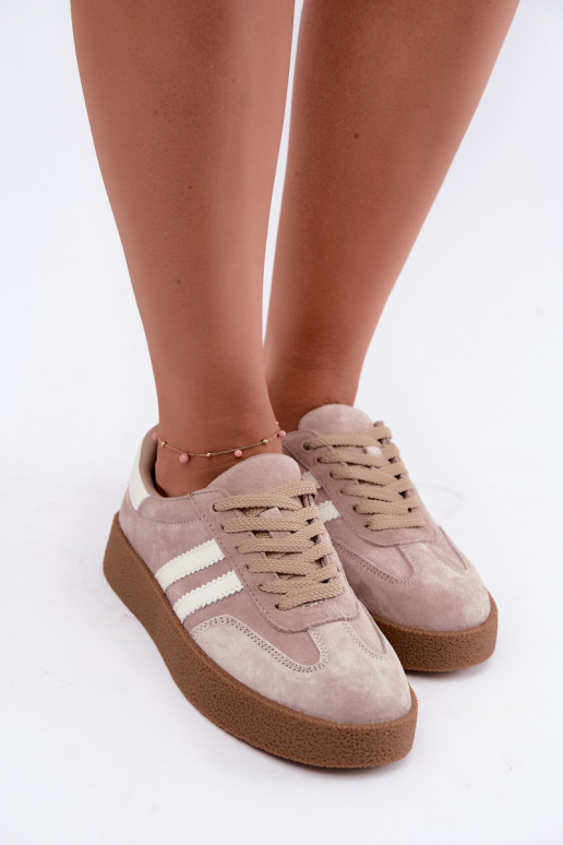 Zapatillas de ante color arena Bellmont
