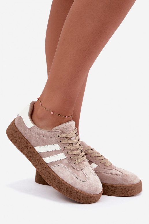 Zapatillas de ante color arena Bellmont