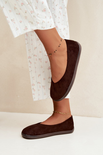 Bailarinas para mujer Barefoot en color chocolate Hollin