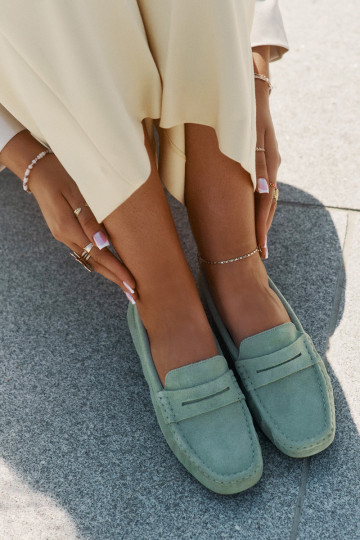 Mocasines de ante verdes Big Star RR274945