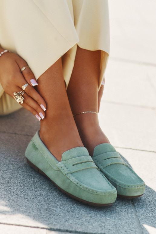 Mocasines de ante verdes Big Star RR274945