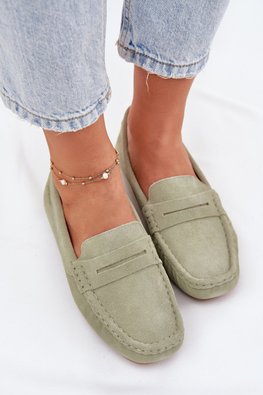 Mocasines de ante verdes Big Star RR274945