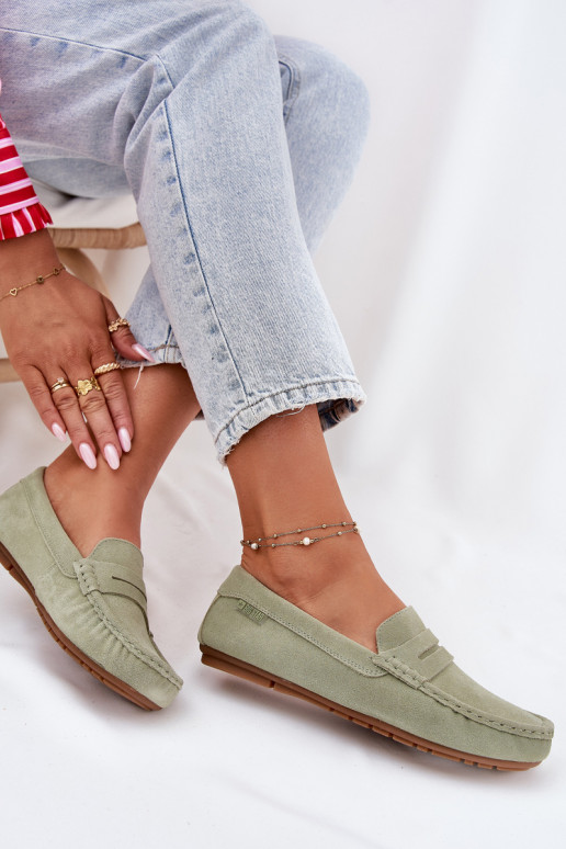Mocasines de ante verdes Big Star RR274945
