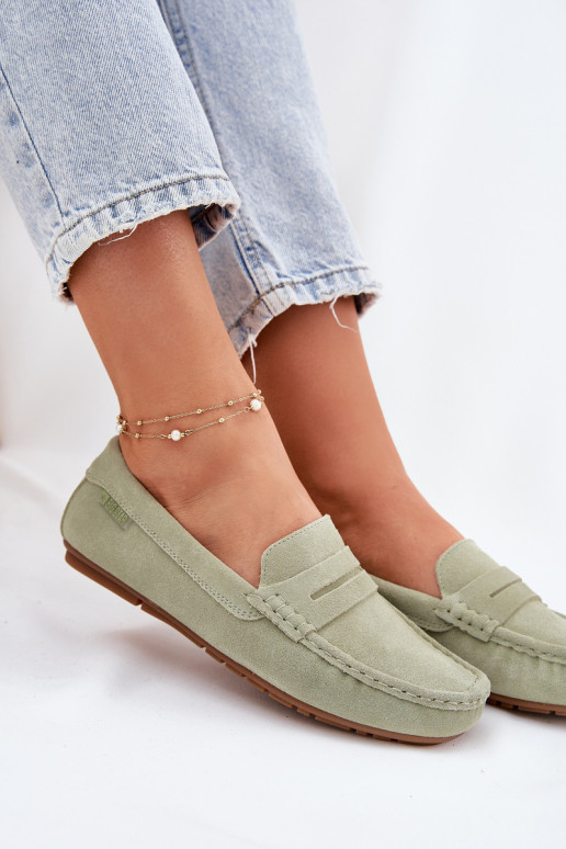 Mocasines de ante verdes Big Star RR274945