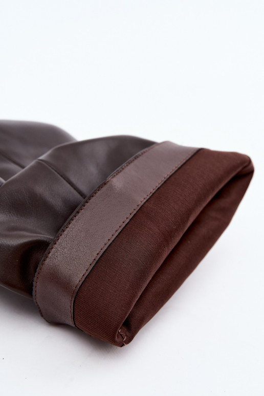 Botines slouchy con plataforma en chocolate Ilyna