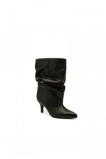 Botines slouchy con tacón negro Gelra 2