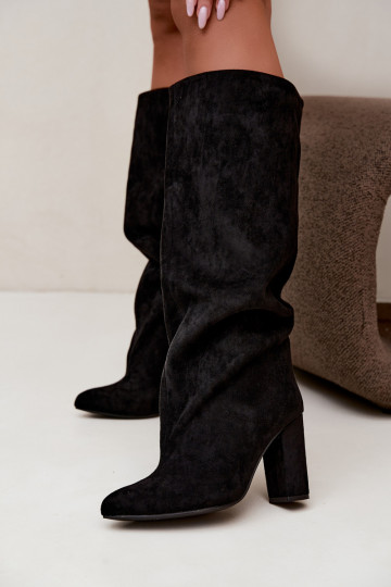 Botines con tacón en negro Adoria 2