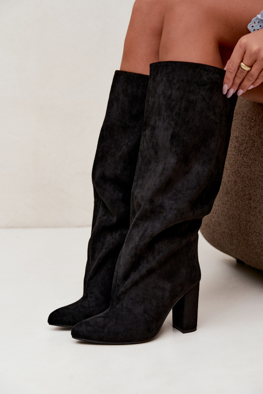 Botines con tacón en negro Adoria