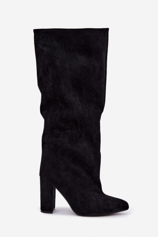 Botines con tacón en negro Adoria