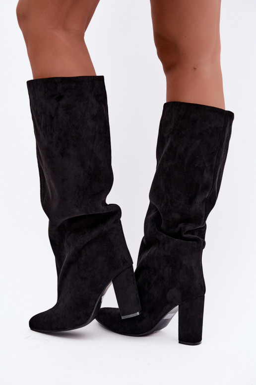 Botines con tacón en negro Adoria