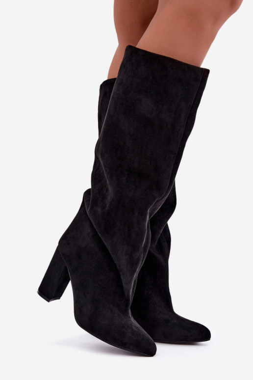 Botines con tacón en negro Adoria