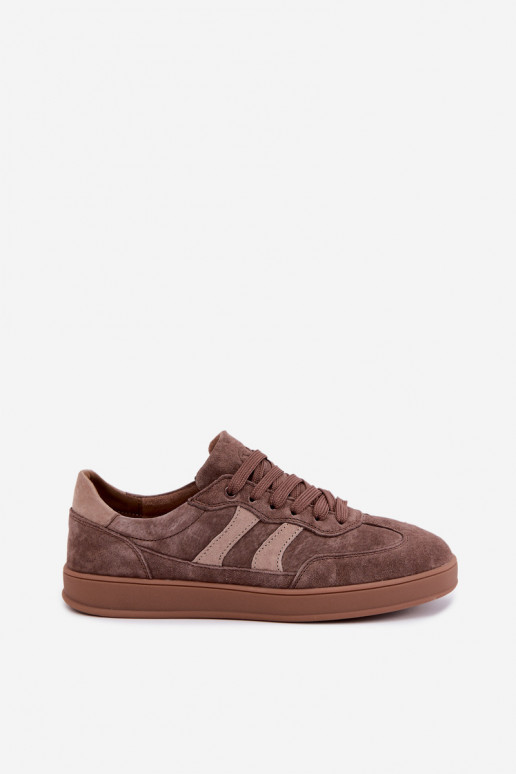 Zapatillas de mujer de ante marrón Vinceza 95438