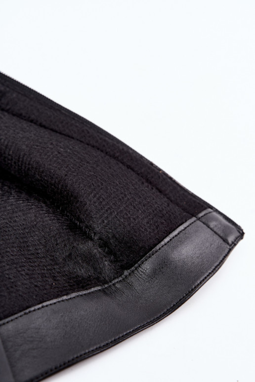 Botas altas para mujer con forro y tacones negros Salia
