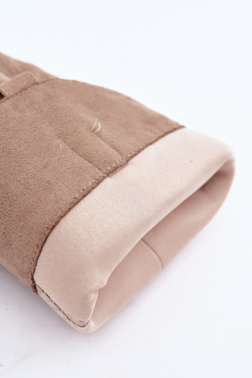 Botas altas arrugadas de estilo vaquero con tacones y caña cosida arena Ives