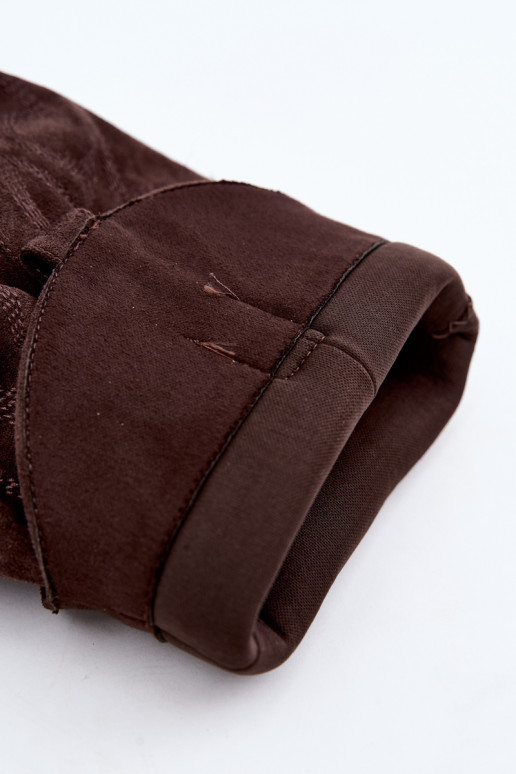 Botas altas arrugadas de estilo vaquero con tacones y caña cosida chocolate Ives
