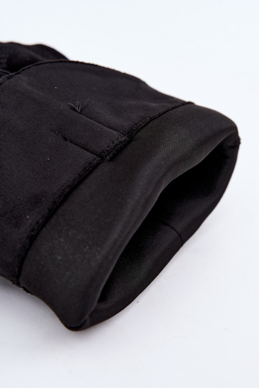 Botas altas arrugadas de estilo vaquero con tacones y caña cosida negro Ives