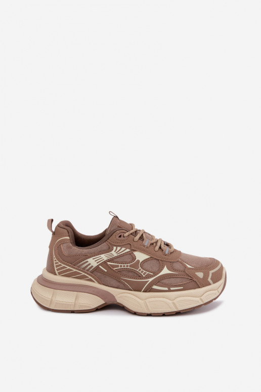 Zapatos deportivos con plataforma marrón INanda