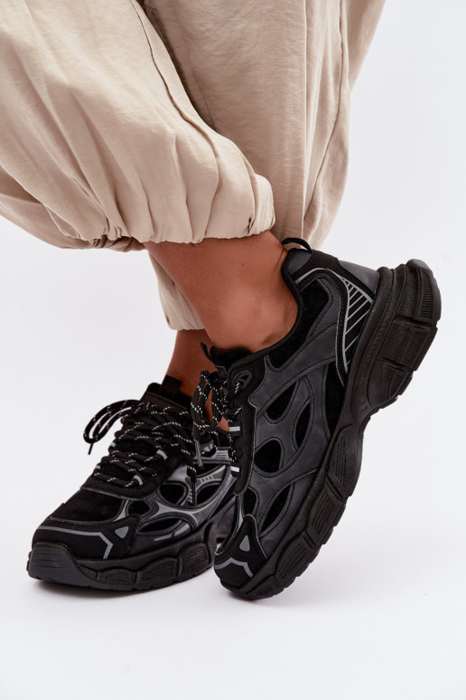 Zapatos deportivos con plataforma negra INanda