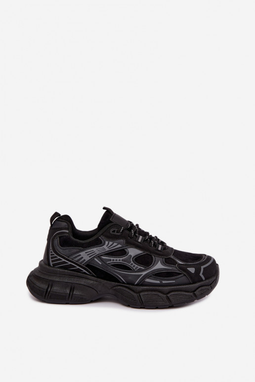 Zapatos deportivos con plataforma negra INanda