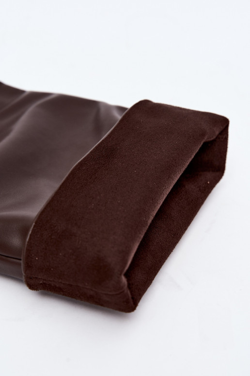Botines cálidos para mujer con tacones finos chocolate Olivienne