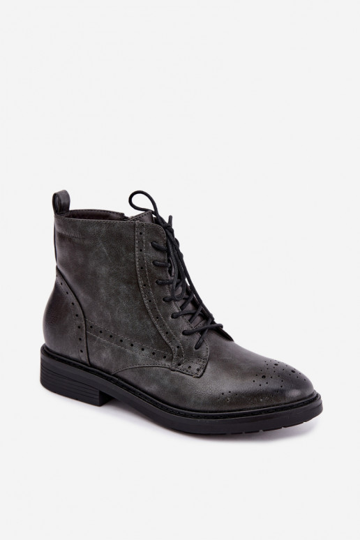 Botines aislados para mujer con tacones anchos Medicine RIN16-OBD426-90X, gris