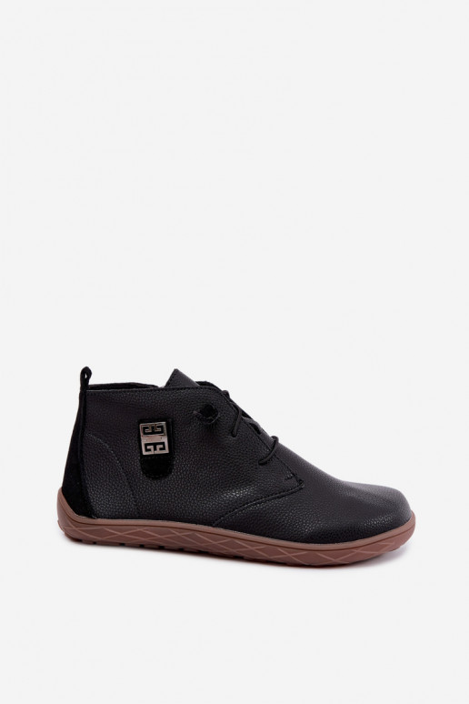 Zapatos de cuero para mujer Barefoot, negros Sireya