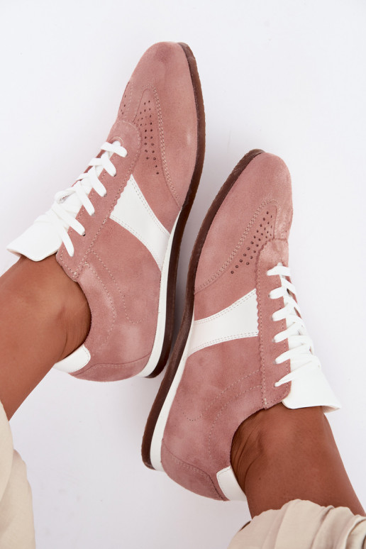 Zapatillas de ante sintético Zazoo N1412, rosa