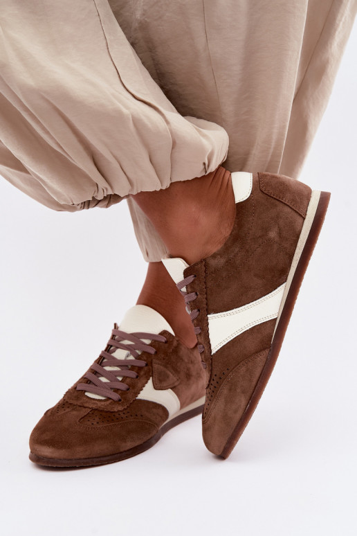 Zapatillas de ante sintético Zazoo N1412, marrón