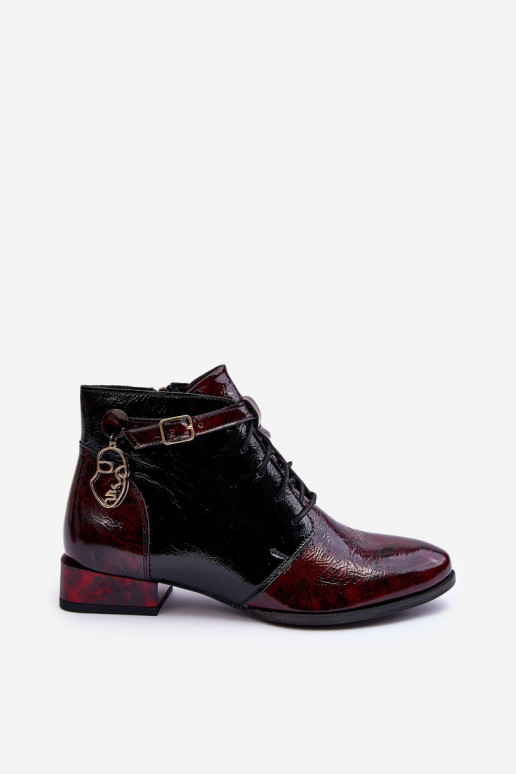 Botines de mujer burdeos Avalynė Tai turiciejka 5743A-23