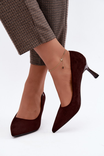Zapatos de tacón Vinceza 62323 color chocolate