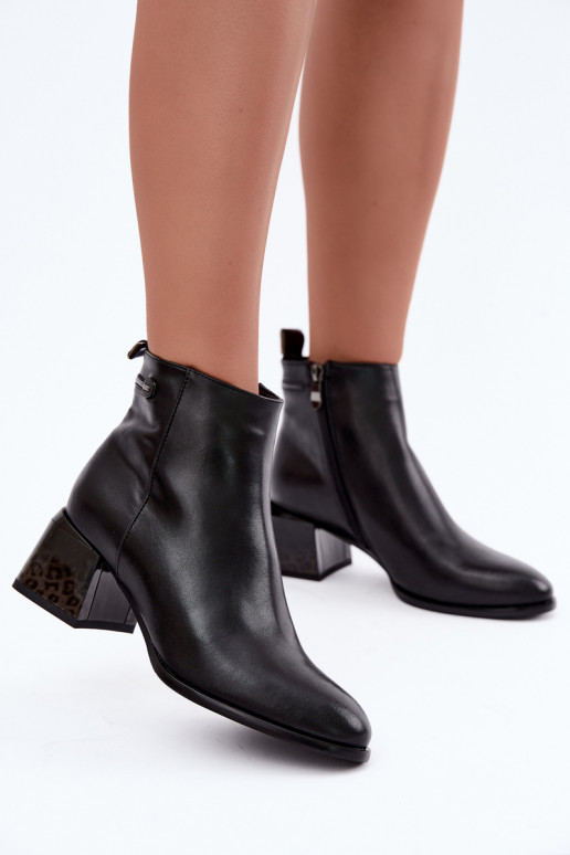 Botines Lurelia de cuero negro