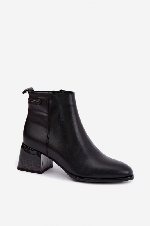 Botines Lurelia de cuero negro