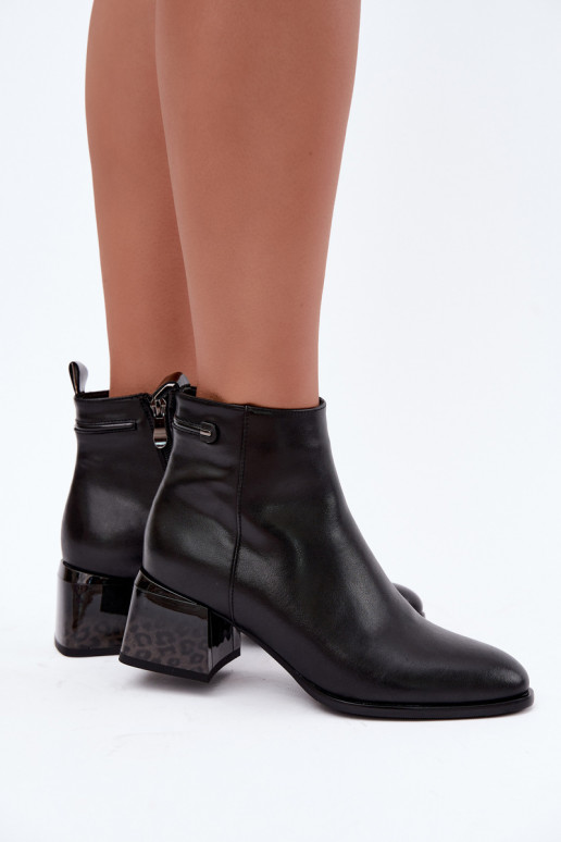 Botines Lurelia de cuero negro