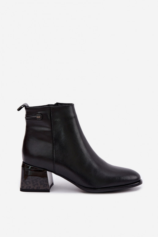 Botines Lurelia de cuero negro