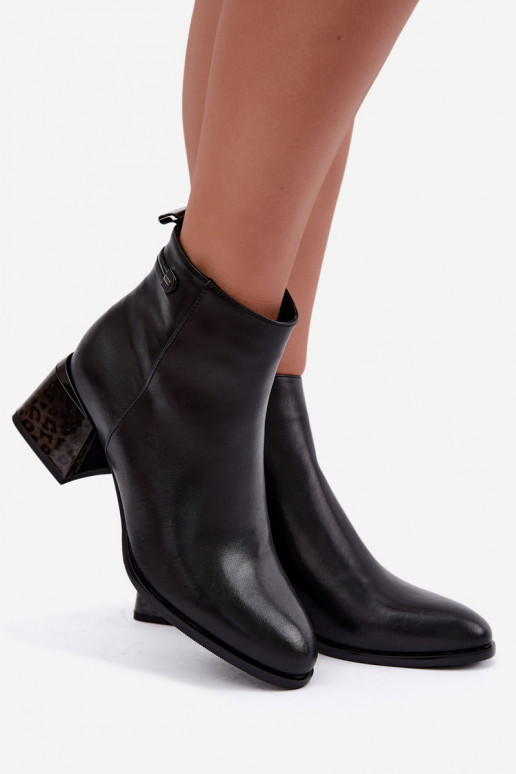 Botines Lurelia de cuero negro