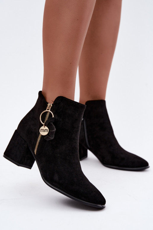 Botines Imara negros con tacón