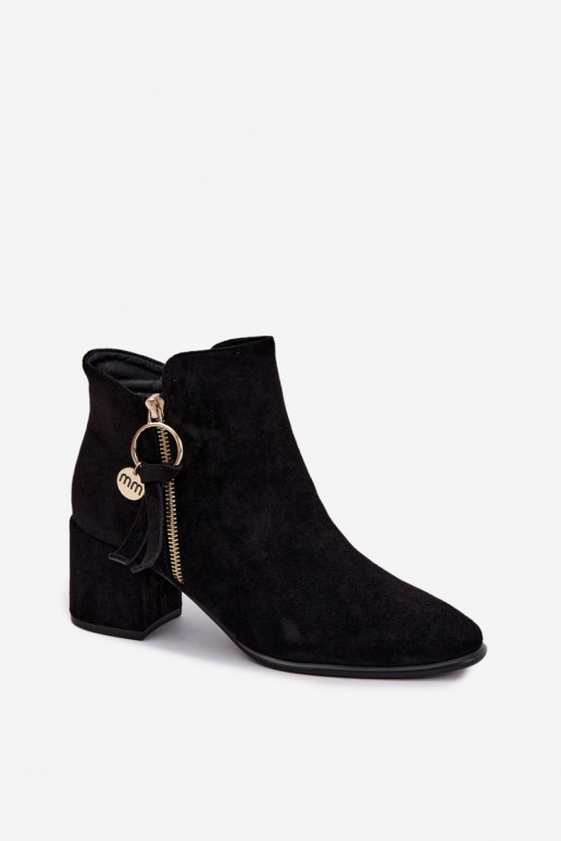 Botines Imara negros con tacón
